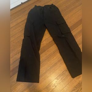 Black cargo pants